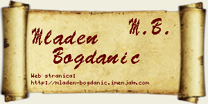 Mladen Bogdanić vizit kartica
